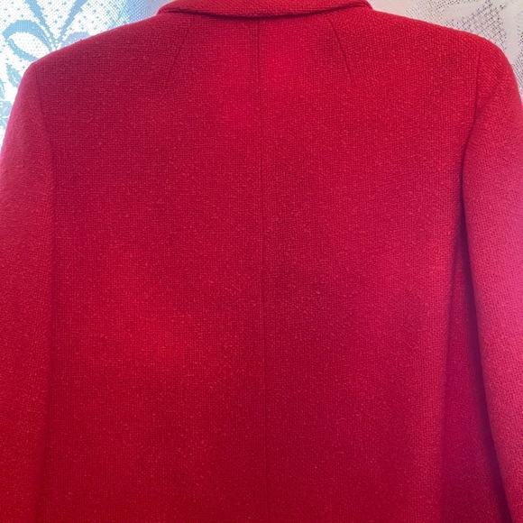 Dumas vintage coat; beautiful red like new! Petite style - Picture 13 of 15